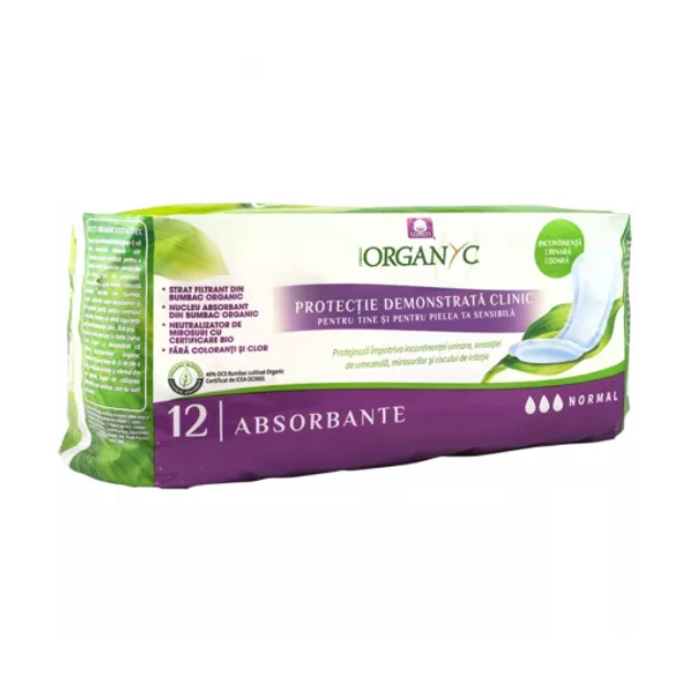 Absorbante normale din bumbac organic pentru incontinenta