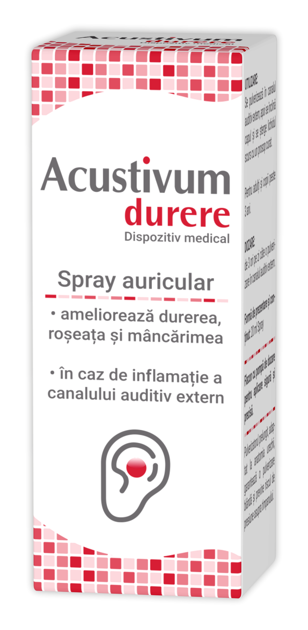 Acustivum durere spray auricular