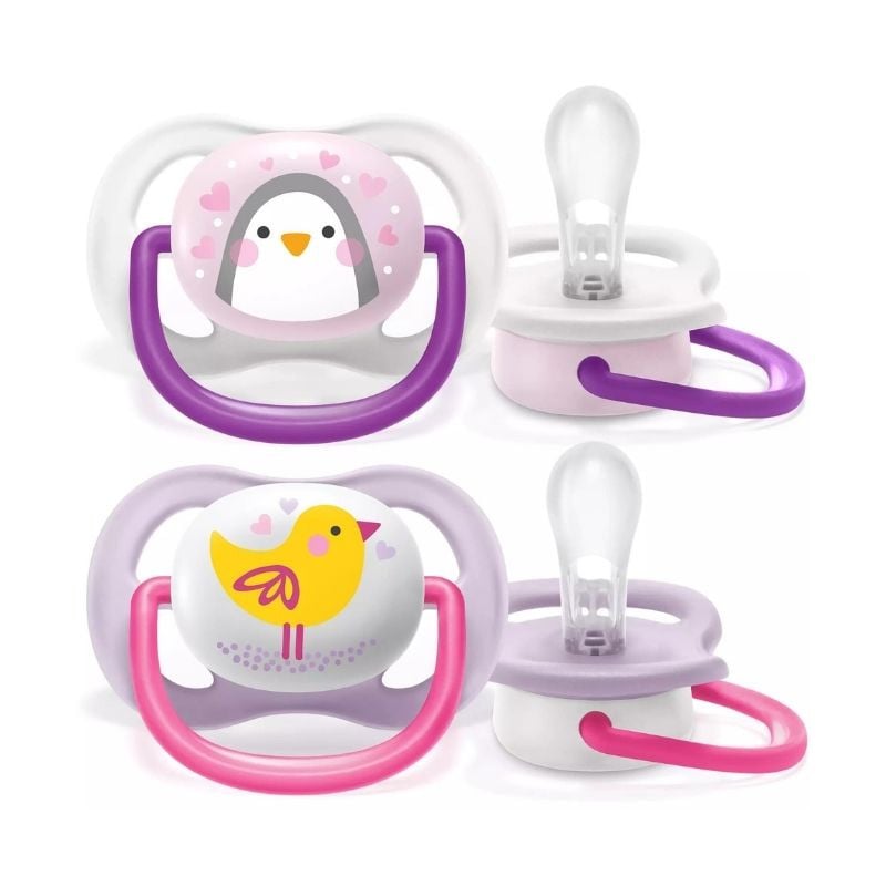 Avent Suzete Ultra Air design figurine 0-6 luni fete