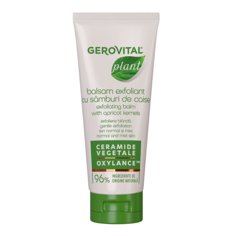 Balsam exfoliant cu samburi de caise pentru ten normal-mixt Plant