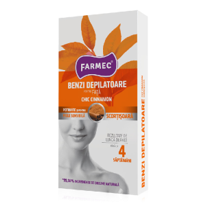 Benzi depilatoare pentru fata cu scortisoara