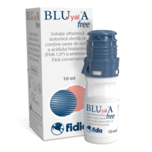 Blu yal A 0.15% free solutie oftalmica, 10ml, FIDIA FARMACEUTICI – ofertă, preț și specificații