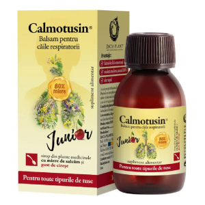 Calmotusin Junior sirop cu gust de cirese, 100 ml, Dacia Plant, DACIA PLANT – ofertă, preț și specificații