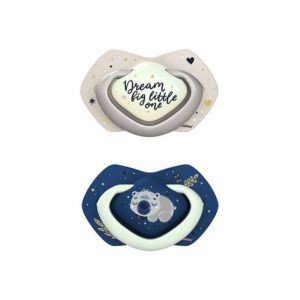 Canpol Babies Suzeta Simetrica de Silicon Sleepy Koala blu fosforescenta 22/658, 0-6 luni, 2 bucati, CANPOL BABIES – ofertă, preț și specificații