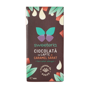 Ciocolata cu lapte si caramel sarat 100g
