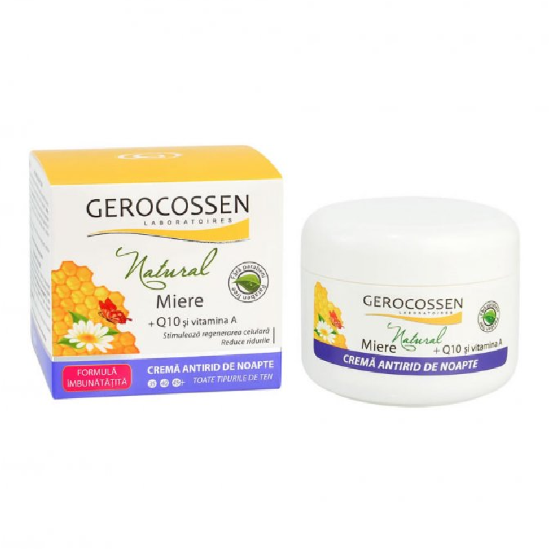 Crema antirid de noapte Natural Miere