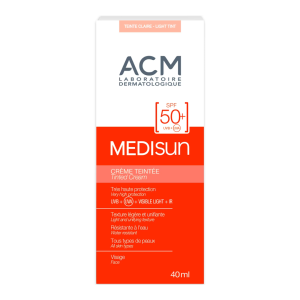 Crema coloranta pentru protectie solara cu SPF 50+ Light Tint Medisun