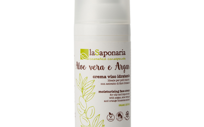Crema de față hidratantă cu aloe vera și argan – La Saponaria