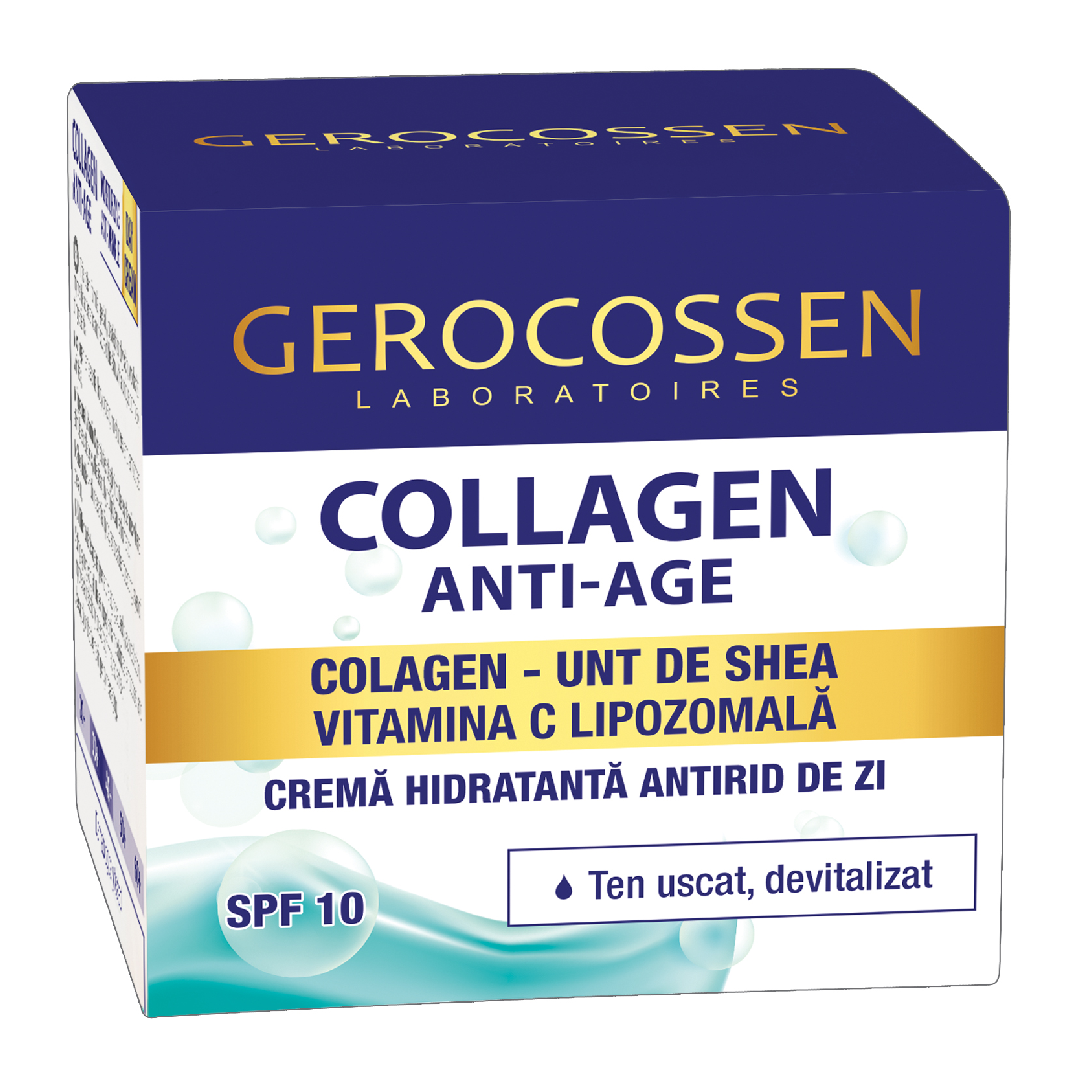 Crema hidratanta antirid de zi SPF10 Collagen Anti-Age
