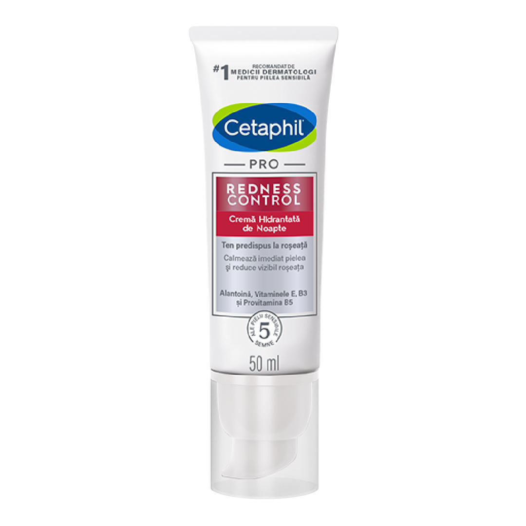 Crema hidratanta de noapte PRO Redness Control, 50 ml, Cetaphil, CETAPHIL – ofertă, preț și specificații