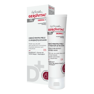 Crema pentru piele cu roseata si scuame H3 Derma+