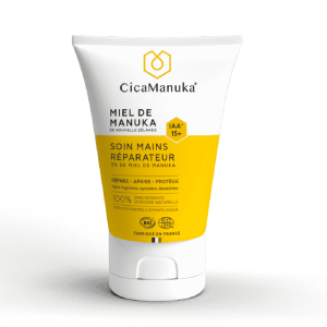 Crema reparatoare pentru ingrijirea mainilor 5% miere de Manuka IAA15+
