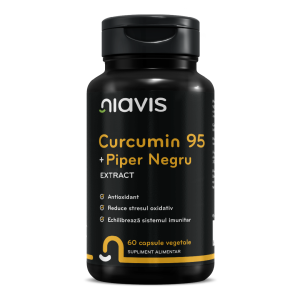 Curcumin 95 + Piper Negru, 60 capsule, Niavis, NIAVIS – ofertă, preț și specificații