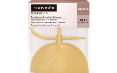 Cutie din silicon pentru suzeta Colour Essence, mustar, Suavinex