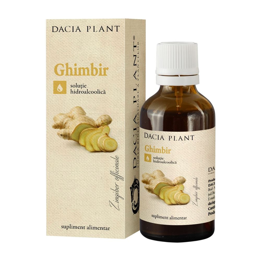 Dacia Plant Tinctura ghimbir 50ml, DACIA PLANT – ofertă, preț și specificații