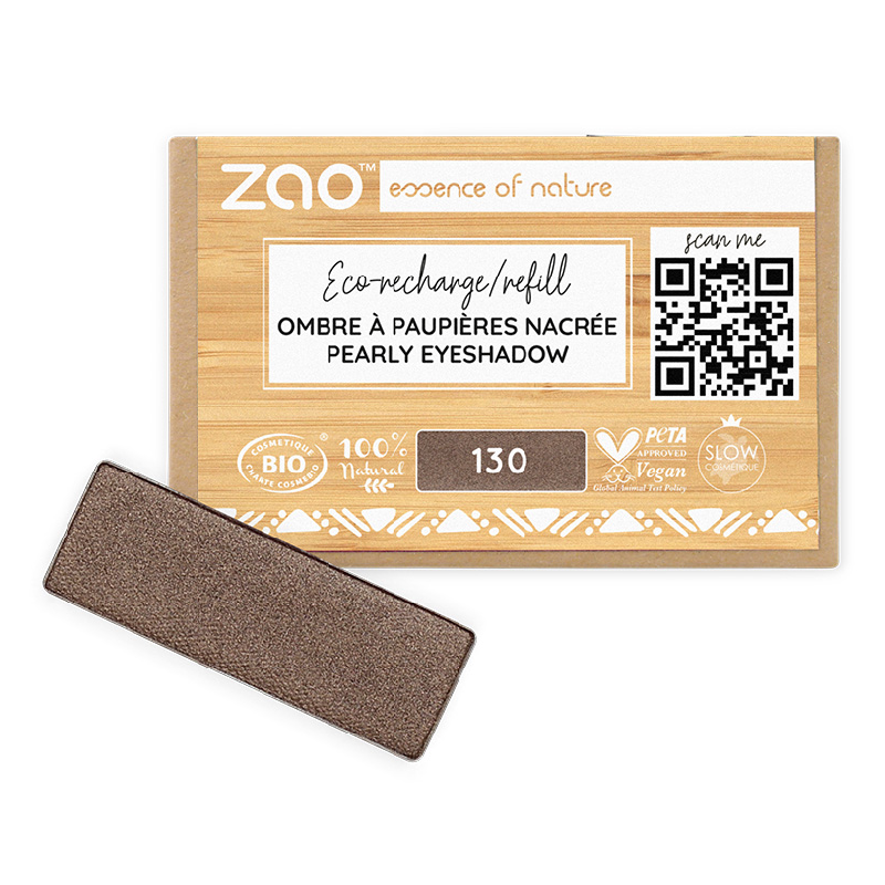 Fard de pleoape, 130 Intense brown, Zao, ZAO ORGANIC MAKEUP – ofertă, preț și specificații