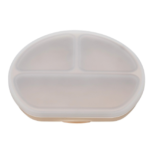 Farfurie din silicon cu capac