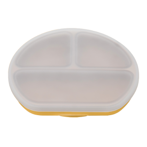 Farfurie din silicon cu capac