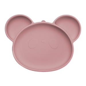 Farfurie din silicon cu ventuza Panda