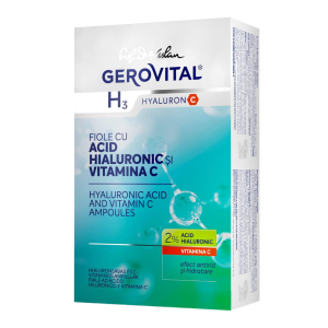 Fiole cu acid hialuronic si vitamina C H3 Hyaluronic C
