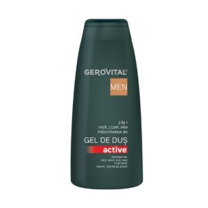 Gel de dus 3in1 Active Men 400 ml, Gerovital, FARMEC – ofertă, preț și specificații
