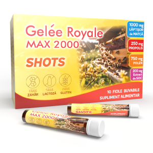 Gelee Royale MAX Shots, 10 fiole buvabile, Justin Pharma, JUSTIN PHARMA – ofertă, preț și specificații