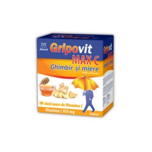Gripovit Max C ghimbir si miere