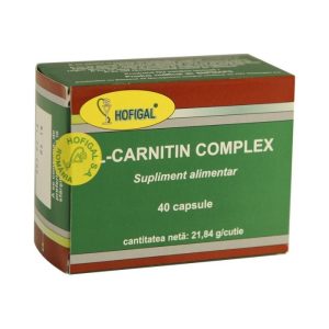 L-Carnitin Complex, 40 capsule, Hofigal, HOFIGAL – ofertă, preț și specificații