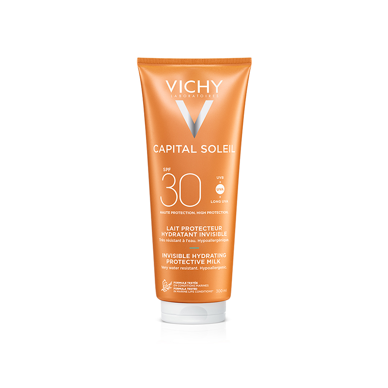 Lapte hidratant pentru protectie solara SPF 30+ Capital Soleil, 300ml, Vichy, VICHY – ofertă, preț și specificații