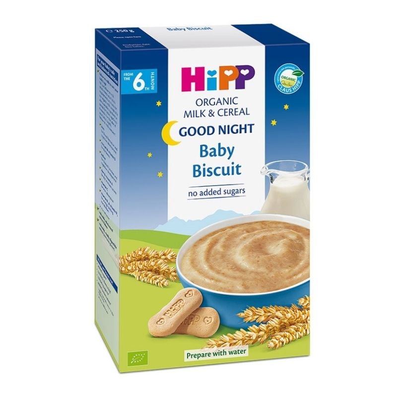 Lapte si cereale Bio cu biscuit