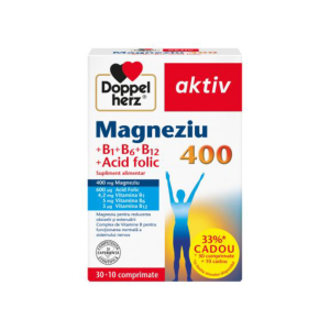 Magnesium 400 + Acid folic + Vitamina B1+B6+B12