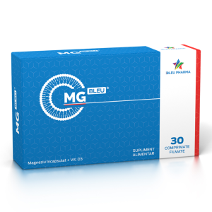 Magneziu incapsulat + Vitamina D 3 Mg Bleu
