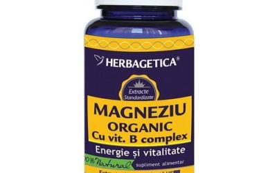 Magneziu Organic cu Vitamina B Complex – Herbagetica