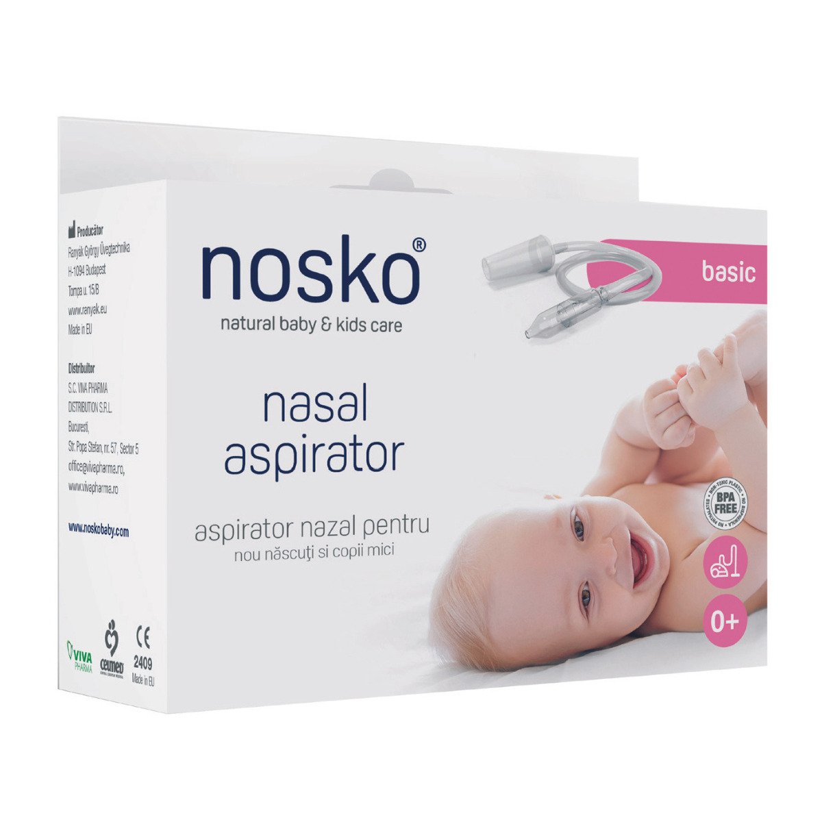Nasko Baby aspirator nazal pentru nou nascuti si copii