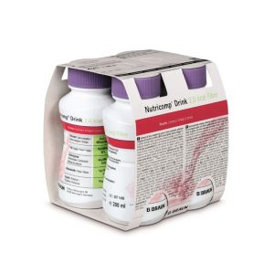 Nutricomp Drink 2Kcal 4 Flacoane Easybottle, Cirese, 200ml, B. BRAUN – ofertă, preț și specificații