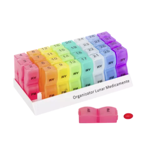 Organizator medicamente lunar