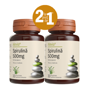 Pachet Spirulina 500 mg, 2*30 comprimate, Alevia, ALEVIA – ofertă, preț și specificații