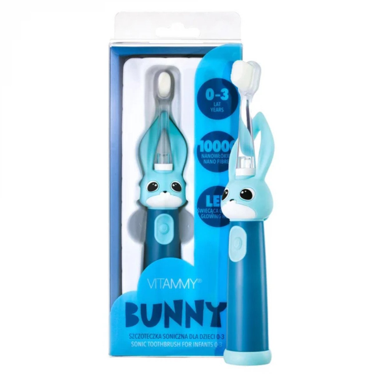 Periuta de dinti electrica Vitammy Bunny Light Blue