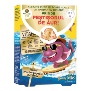 Pestisori gumati cu Omega-3 si aroma fructul pasiunii