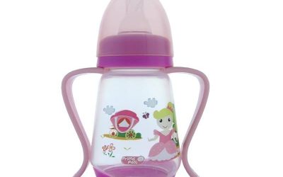 Primii Pasi R0131 – Biberon Cu Manere 150 Ml Roz