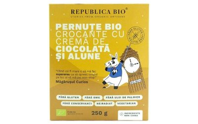 Republica BIO Pernuțe Bio Crocante cu Cremă de Ciocolată și Alune Fără Gluten