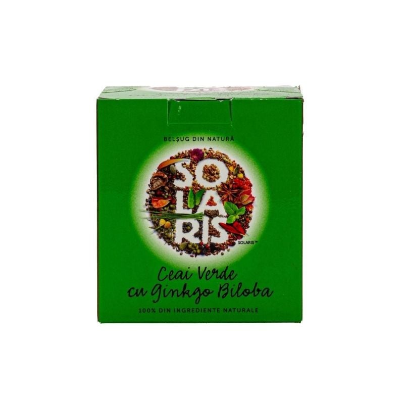 SOLARIS Ceai verde cu Ginko Biloba