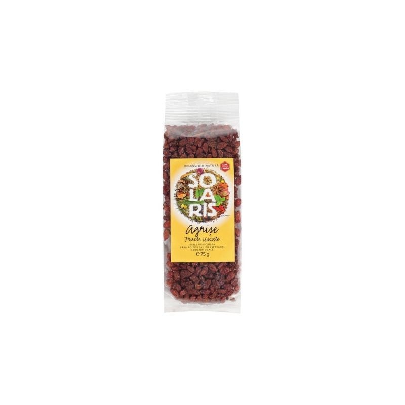 SOLARIS Fructe uscate agrise, 75g, SOLARIS – ofertă, preț și specificații