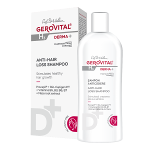 Sampon anticadere H3 Derma+, 200 ml, Gerovital, FARMEC – ofertă, preț și specificații