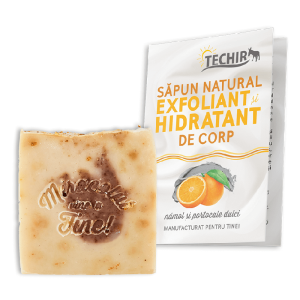 Sapun natural exfoliant sI hidratant de corp cu namol sI portocale dulci