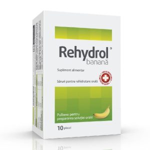Saruri de rehidratare cu aroma de banana Rehydrol
