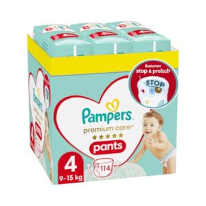 Scutece Pants Premium Care, Nr. 4, 9-15 kg, 114 bucati, Pampers, PAMPERS – ofertă, preț și specificații