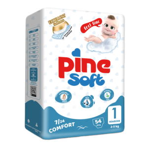 Scutece pentru nou nascut Soft, 2-5 kg, 54 bucati, PINE, PINE – ofertă, preț și specificații