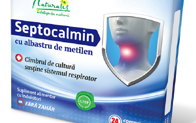 Septocalmin cu Albastru de Metilen – Remediu Eficient pentru Durerea în Gât