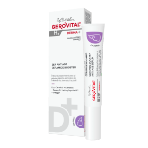 Ser antirid cu Ceramide Booster H3 Derma+, 15 ml, Gerovital, FARMEC – ofertă, preț și specificații